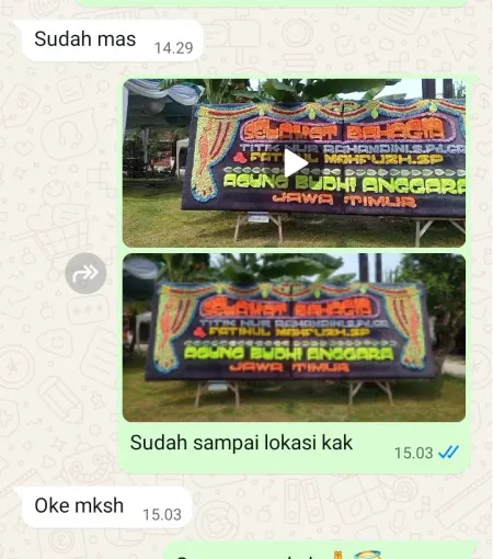 Pengiriman Papan Bunga Tunggulpayung Lelea